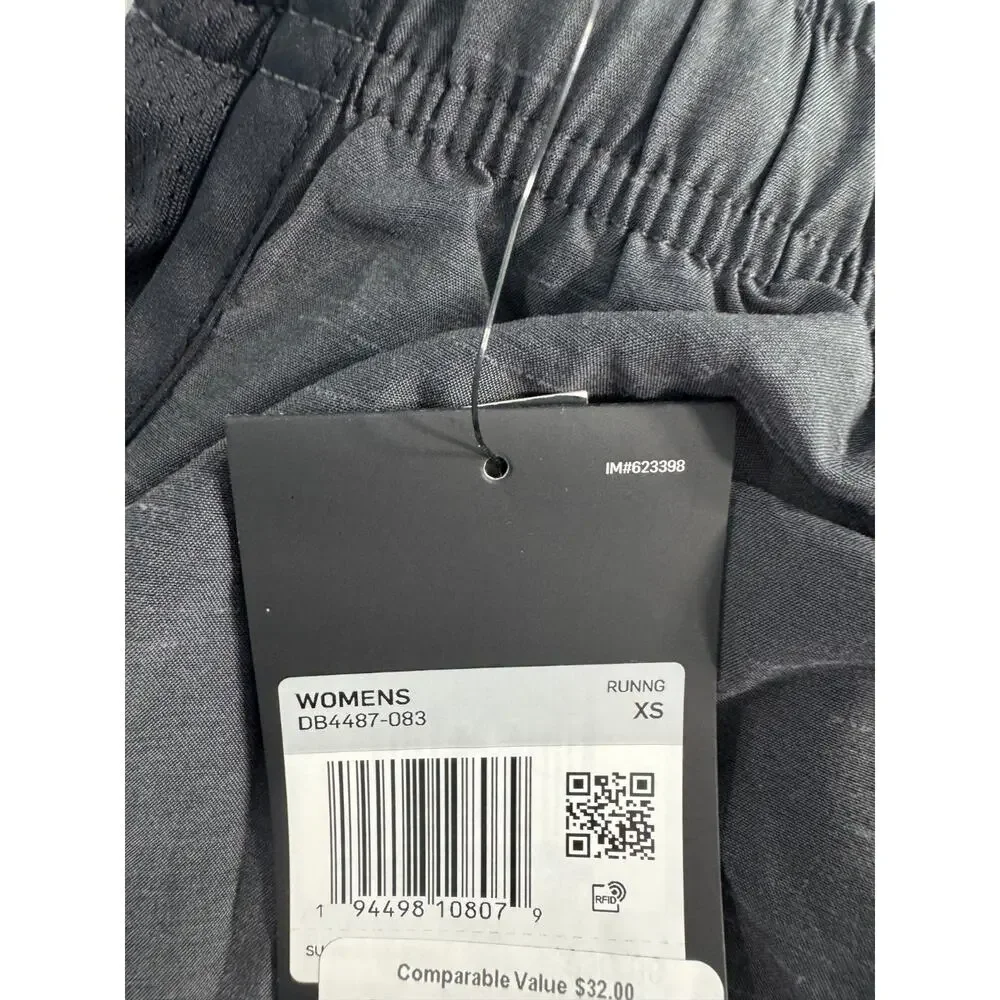 Nike Womens Tempo Dri-FIT Running Shorts Size XS Black Heather/Wolf Grey NWT